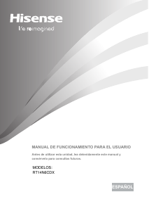 Manual de uso Hisense RT14N6CDX Frigorífico combinado