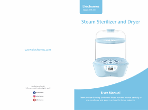 Handleiding Elechomes ZCW-X02 Sterilisator