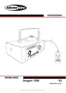 Handleiding Showtec Dragon 1500 Rookmachine