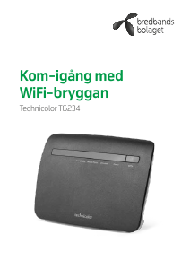 Bruksanvisning Technicolor TG234 (Bredbandsbolaget) Trådlös brygga
