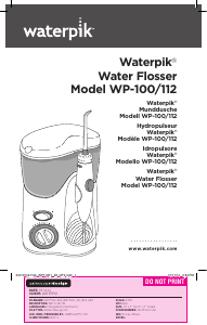 Bedienungsanleitung Waterpik WP-112 Flosser