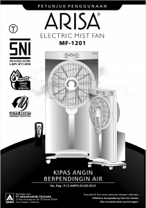 Panduan Arisa MF-1201 Kipas Angin