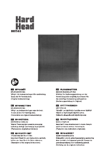 Handleiding Hard Head 007-563 Hor