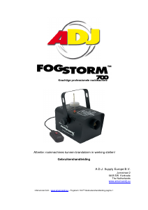 Handleiding American DJ Fogstorm 700 Rookmachine
