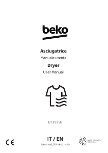 Handleiding BEKO BT393SB Wasdroger