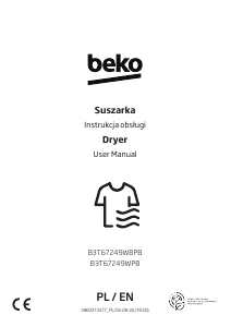 Handleiding BEKO B3T67249WBPB Wasdroger