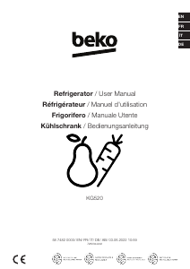 Mode d’emploi BEKO KG510 Réfrigérateur combiné
