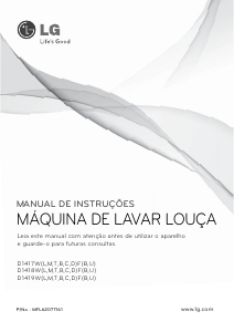 Manual LG D1418MF Máquina de lavar louça
