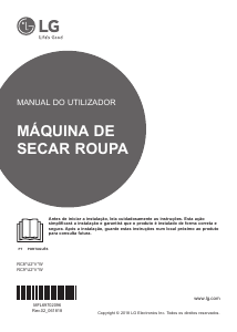 Manual LG RC80U2AV3W Máquina de secar roupa