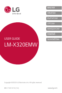 Használati útmutató LG LM-X320EMW Mobiltelefon