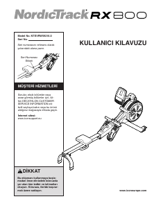 Kullanım kılavuzu NordicTrack RX800 Kürek makinesi