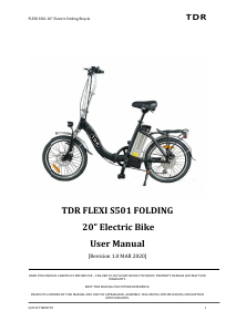 Handleiding TDR Flexi S501 Vouwfiets