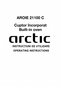 Manual Arctic AROIE 21100 C Oven