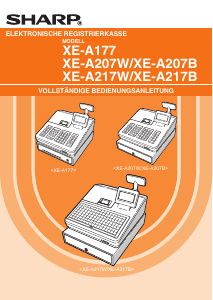 Bedienungsanleitung Sharp XE-A207W Registrierkasse
