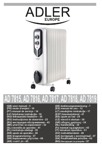 Manual de uso Adler AD 7818 Calefactor