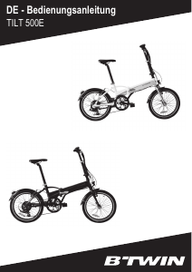 Bedienungsanleitung BTwin Tilt 500E Faltrad