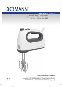 Manual Bomann HM 6054 CB Hand Mixer