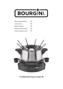 Mode d’emploi Bourgini 17.2600.00.00 Classic Appareil à fondue