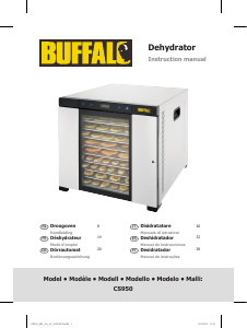Manual Buffalo CS950 Desidratador de alimentos