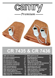Manual Camry CR 7435 Electric Blanket