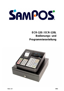 Bedienungsanleitung SAM4s ECR-120 Registrierkasse