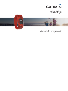 Manual Garmin vivofit JR Rastreador de atividade