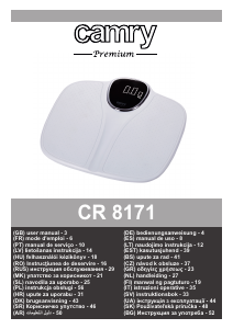 Manual Camry CR 8171w Balança