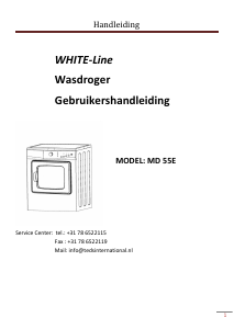 Handleiding Whiteline MD 55E Wasdroger