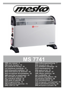 Manual Mesko MS 7741w Aquecedor