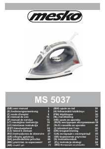 Bruksanvisning Mesko MS 5037 Strykjärn