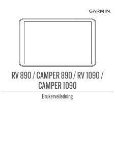 Bruksanvisning Garmin Camper 890 Bilnavigasjon