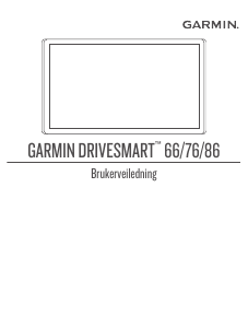 Bruksanvisning Garmin DriveSmart 86 Bilnavigasjon
