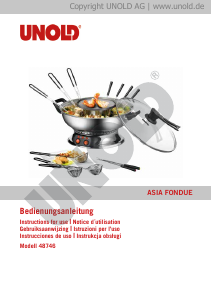 Bedienungsanleitung Unold 48746 Asia Fondue