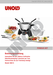 Bedienungsanleitung Unold 48615 Fondue