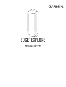 Manuale Garmin Edge Explore 1000 Ciclocomputer