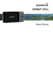 Manual Garmin GPSMAP 276Cx Handheld Navigation