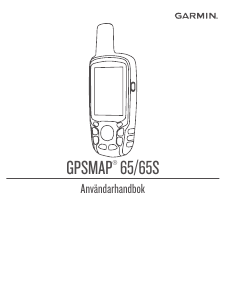 Bruksanvisning Garmin GPSMAP 65S Handhållen navigation