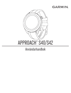 Bruksanvisning Garmin Approach S42 Smart klocka