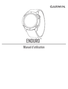 Mode d’emploi Garmin Enduro Montre connectée