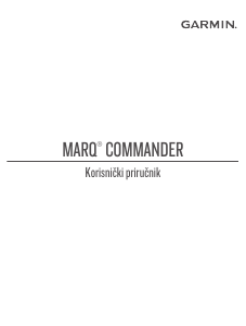 Priručnik Garmin Marq Commander Pametni sat