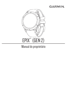Manual Garmin epix (Gen 2) Relógio inteligente