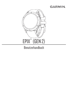 Bedienungsanleitung Garmin epix (Gen 2) Smartwatch
