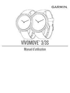 Mode d’emploi Garmin vivomove 3S Montre connectée