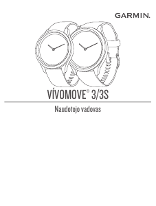 Vadovas Garmin vivomove 3S Išmanusis laikrodis