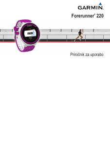 Priročnik Garmin Forerunner 220 Športna ura
