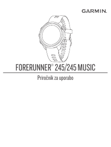 Priročnik Garmin Forerunner 245 Music Športna ura