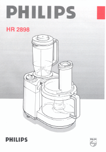 Manual Philips HR2898 Food Processor