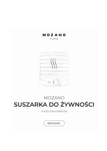 Instrukcja Mozano SUS 03 Suszarka do warzyw