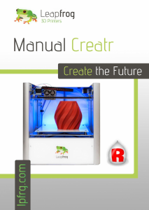 Handleiding Leapfrog Creatr 3D Printer