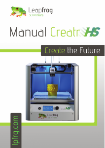 Bruksanvisning Leapfrog Creatr HS 3D-skrivare